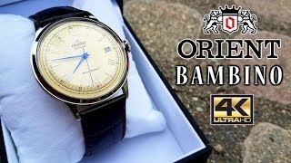 4K Orient Bambino Cream Watch Review  Ultra HD [upl. by Yvehc734]