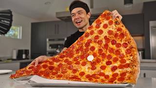 7780 calorie MASSIVE Slice of Pizza Challenge 36quot [upl. by Anicart843]