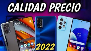 🔥Top 5 MEJORES CELULARES CALIDAD PRECIO 2022 [upl. by Love]