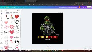 Free Fire Gaming Logo Making Tutorial 2024  Canva Logo Design [upl. by Ojadnama14]