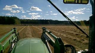 john deere 6140m bailing [upl. by Krebs]