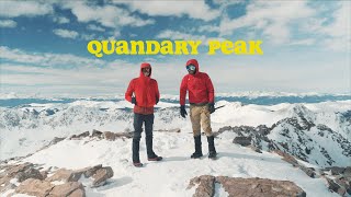 Quandary Peak Winter Hike with Thomas from Adventure Archives  Colorado 14er Winter Video 4K [upl. by Rehportsirhc]