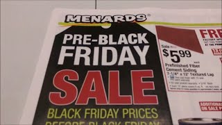 Menards PreBlack Friday Sale Ad [upl. by Lukash]