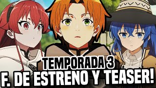 MUSHOKU TENSEI TEMPORADA 3 FECHA DE ESTRENO Y TRAILER  Situación [upl. by Akemot]