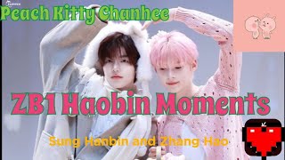 Zerobaseone ZB1 Haobin Moments 41  Sung Hanbin and Zhang Hao [upl. by Adnawyek]