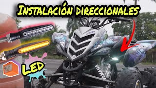 Como poner luces direccionales a tu CUATRIMOTO  FACIL Y RAPIDO motovlog [upl. by Birdella448]