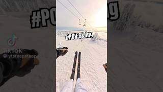 POV Skiing snow skiing skiseason winter shorts [upl. by Hako]