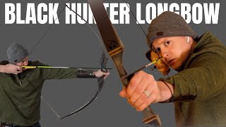 The Amazing Black Hunter Longbow Archery Longbow Review [upl. by Arodnahs]