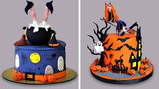 10 Simple and Easy Halloween Treats for a Spooky Party  Scary Halloween Cupcakes and Cake Design [upl. by Assirok221]