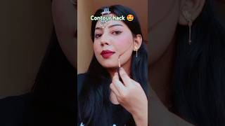 Contour hack 🤩 music song ne movie makeup bollywood [upl. by Ondrej]