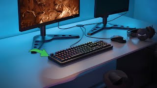 Lenovo Legion K300 RGB Gaming Keyboard Review Illuminating Your Gaming Experience [upl. by Ecinhoj677]