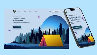 Responsive Website Using HTML CSS amp JavaScript  Camping Website  Web Code Journey [upl. by Gaul754]