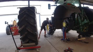 Harvest 2024 Episode 20 Finishing cereal harvest  Big tyres going on the drilling tractor 🚜 [upl. by Boyden]