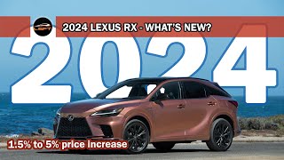 2024 Lexus RX  Pricing Package amp Colors Changes  USA [upl. by Rosenberger848]