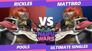 Naifu Wars 12 Pools  Rickles Ganondorf Vs MattBro Ganondorf SSBU Singles [upl. by Emersen230]