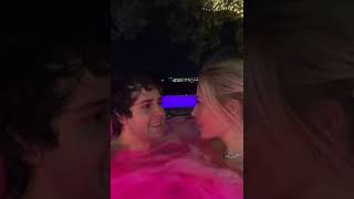 David Dobrik and Corinna Kopf hot tubbing together [upl. by Rabassa]