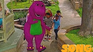 Walk Around the Block 💜💚💛  Barney  SONG  SUBSCRIBE [upl. by Ahtnama]