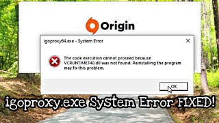 How to fix Igoproxy64exe  System Error on Windows10 64bit [upl. by Erbas]