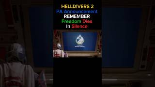 Helldivers 2 PA Announcement  Report Them [upl. by Brigham]