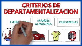 CRITERIOS de la DEPARTAMENTALIZACION ⭐  Economía de la Empresa 144 [upl. by Suravat901]