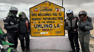 Umlingla Pass 19024ft World’s Highest Motorable Road  Ep8 [upl. by Story]