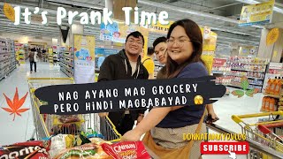 NAGAYA MAG GROCERY PERO DI NAGBAYAD PRANK TIME [upl. by Nifled]