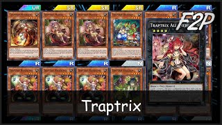 TRAPTRIX  F2PP2W Deck Analysis amp Testing YuGiOh Duel Links [upl. by Johst]