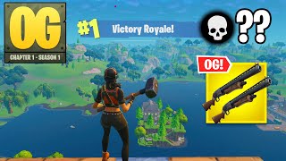 Fortnite OG  High Kill Solo Win DOUBLE PUMP Gameplay Fortnite Chapter 1 Season 1 [upl. by Hitt451]