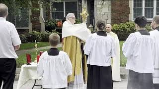 St Benedict Cathedral Corpus Christi Procession in Evansville Indiana [upl. by Mersey]