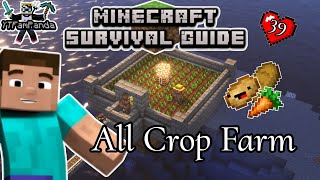 minecraft  Survival Guide Ep 39  All Crop Farm guide Telugu [upl. by Trautman77]