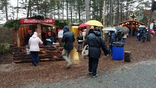 Leinacher Waldweihnacht das wunderschöne romantische Wald Weihnachtsmark in Leinach mit Bus Shuttle [upl. by Ghiselin]