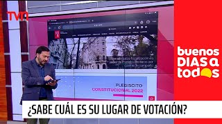 ¿Sabe cuál es su lugar de votación Revíselo en servelcl  Buenos días a todos [upl. by Downey]