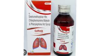 Coffmik Syrup Dextromethorphan Hbr Chlorpheniramine Maleate amp Phenylephrine Hcl Syrup [upl. by Yesrej711]