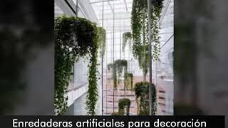 Enredaderas artificiales y naturales para decoración de interiores en hoteles y oficinas [upl. by Voltz]