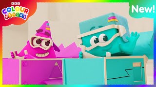 Cyan and Magenta  FULL EPISODE  S1 E21  Learn Colours  Kids Cartoons  Colourblocks [upl. by Anuahsar]