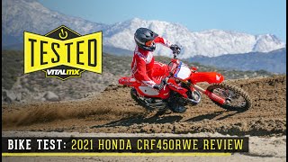 Bike Test 2021 Honda CRF450R Works Edition Review [upl. by Donnie560]