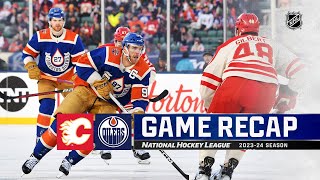 2023 Heritage Classic  Flames  Oilers 1029  NHL Highlights 2023 [upl. by Asirb609]