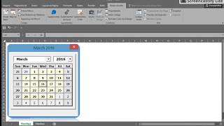 Excel WinDatePicker  Calendário [upl. by Haonam685]