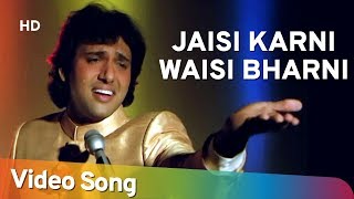 Jaisi Karni Waisi Bharni Title Song HD  Govinda  Kimi Katkar  Nitin Mukesh [upl. by Durkee]