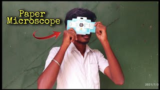 Paper Microscope  Unboxing world smallest Microscope  Foldscope  Research Tamilan [upl. by Ahtennek]