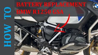 Battery Replacement R1250 GSA [upl. by Carola]