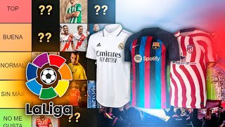 HACEMOS EL TIERLIST DE LAS CAMISETAS DE LALIGA 2223 [upl. by Saidnac]