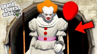 GTA 5  PLAYING as PENNYWISE the CLOWN [upl. by Eeltrebor]