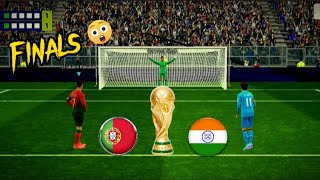 ▽ INDIA VS PORTUGAL penalty shootout world cup finals who will win 😳😱 [upl. by Mccoy]