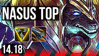 NASUS vs SETT TOP  500 games 411 Rank 15 Nasus  BR Master  1418 [upl. by Yentrok]