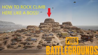 Rock climbing on Miramar like a Boss pubgpctips pubgpc gaming [upl. by Aivun]