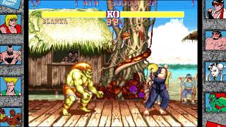 Street Fighter II The World Warrior  Blanka Arcade Hardest [upl. by Coffeng426]