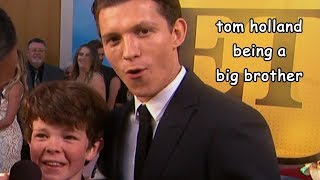 tom holland being a big brother for 4 minutes and 47 seconds [upl. by Niasuh646]