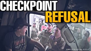 CHECKPOINT REFUSAL ESCALATES QUICKLY  KNOW YOUR RIGHTS [upl. by Grane]