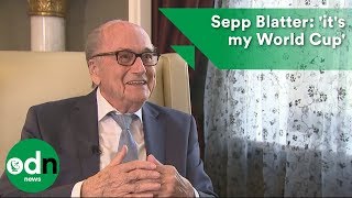 Sepp Blatter lands in Russia saying its my World Cup [upl. by Ecikram]